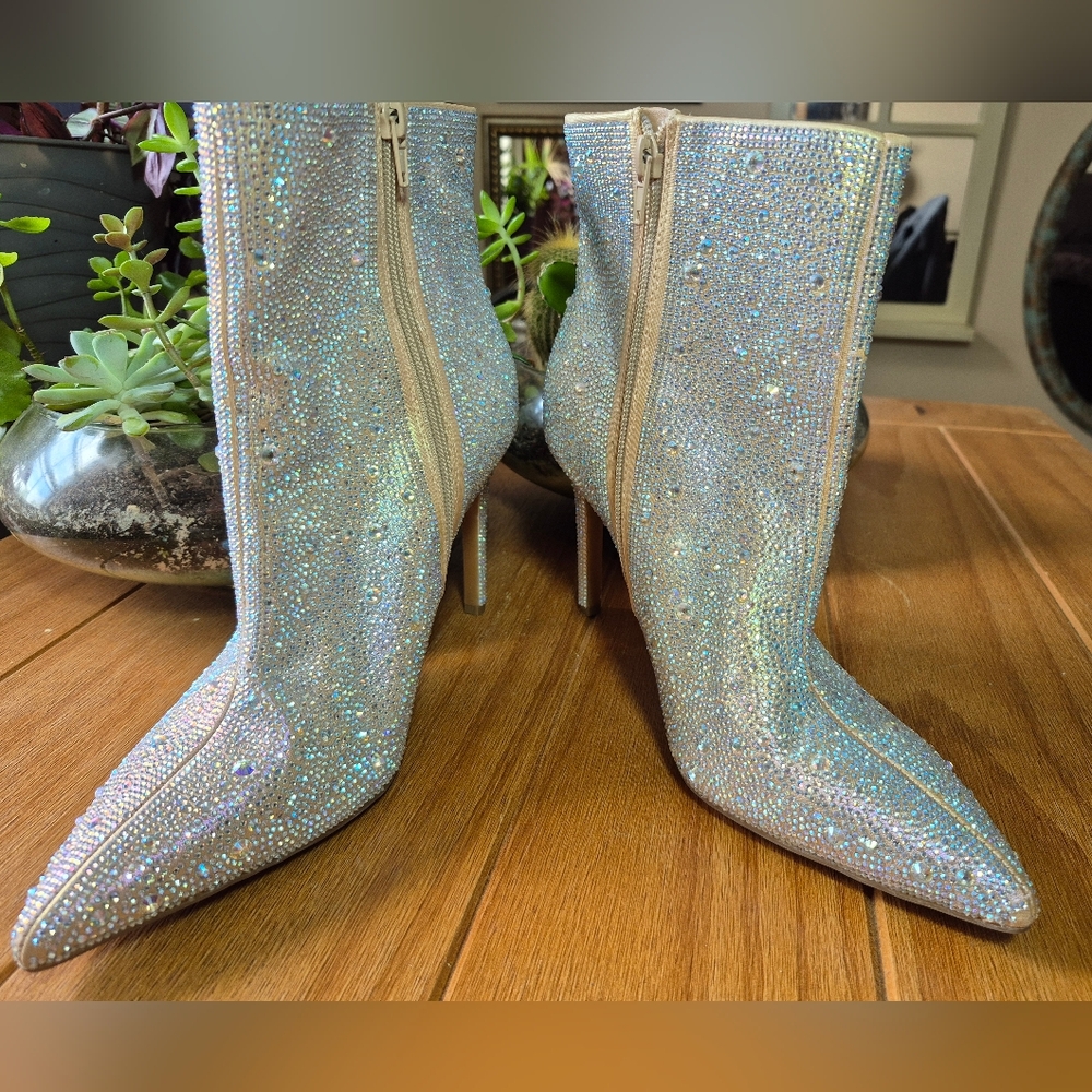 INC Womens Reisa 6 Pointed Toe Dressy Ankle Boots- Size 9.5 - Picture 2 of 5